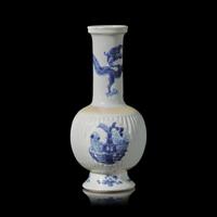 A Chinese Blue and White Porcelain ' Bogu ' Vase, Kangxi Period 清康熙 青花博古圖賞瓶