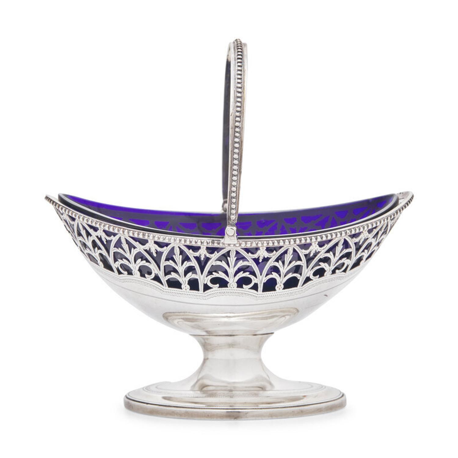 A George III Pierced Silver Sugar Basket
