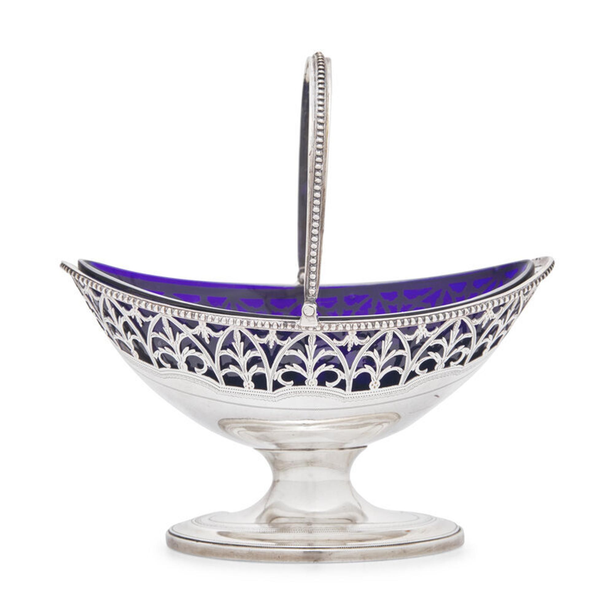 A George III Pierced Silver Sugar Basket