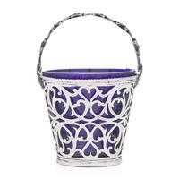 A George III Pierced Silver Cream Pail