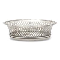 An American Pierced Silver Bread Basket