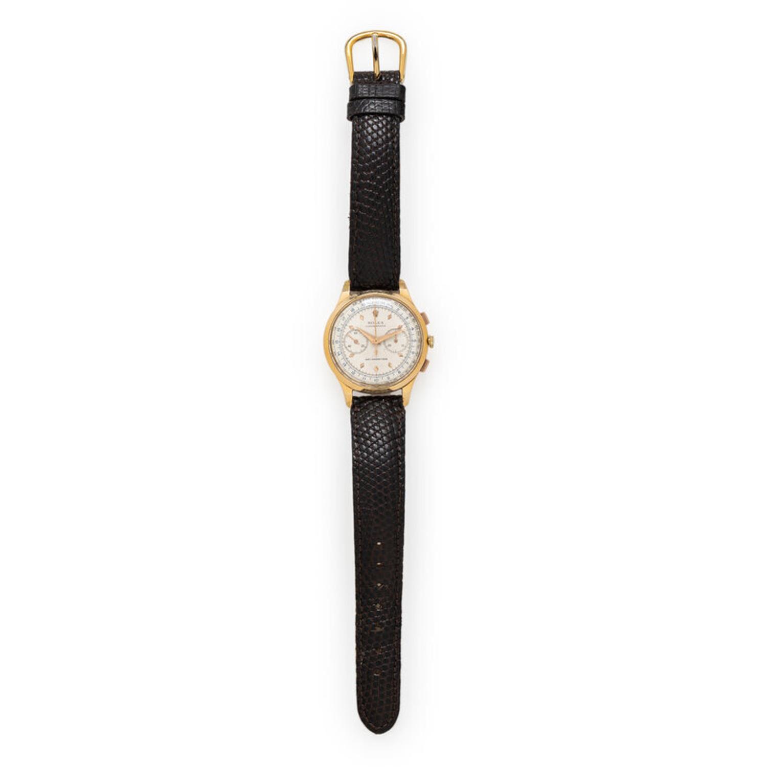 Rolex, Ref. 3834, 18K Yellow Gold Vintage Chronograph Watch