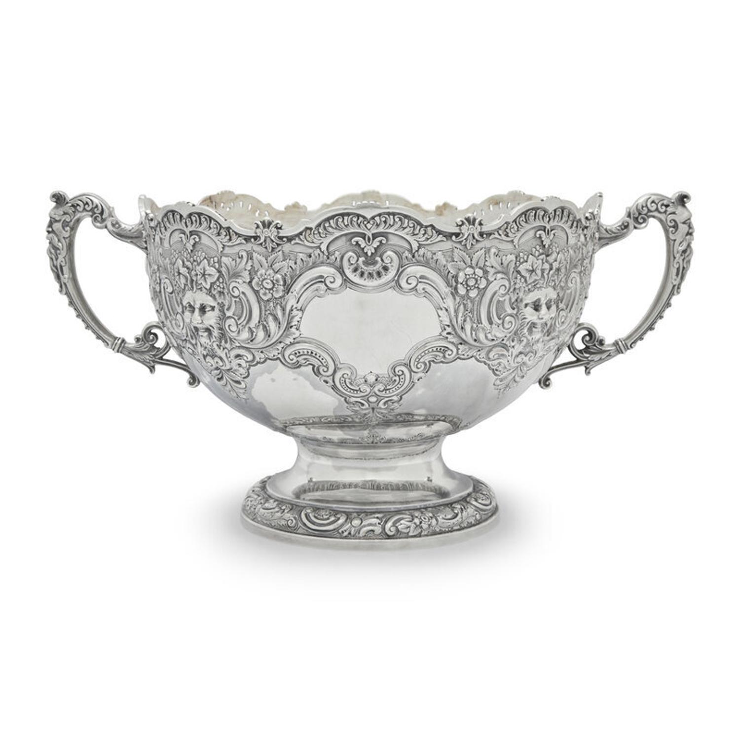 A Victorian Silver Rose Bowl