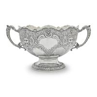A Victorian Silver Rose Bowl