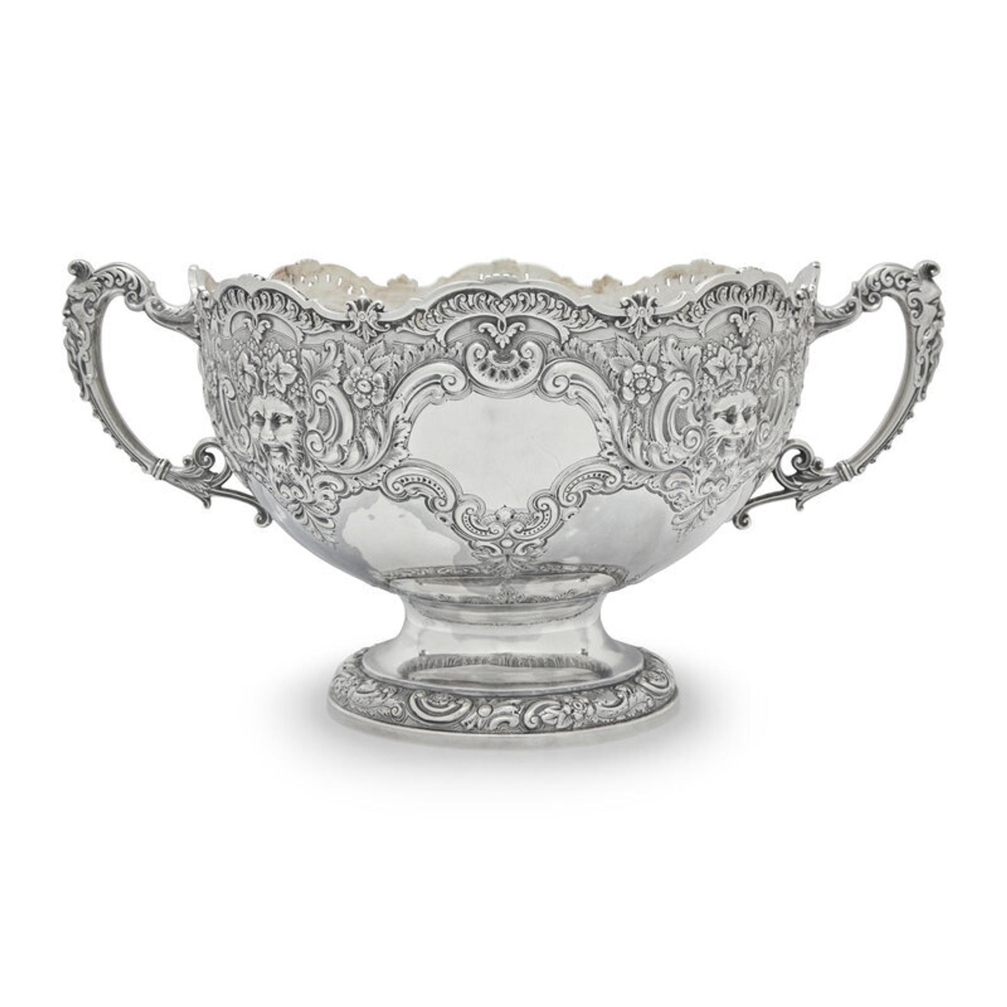 A Victorian Silver Rose Bowl