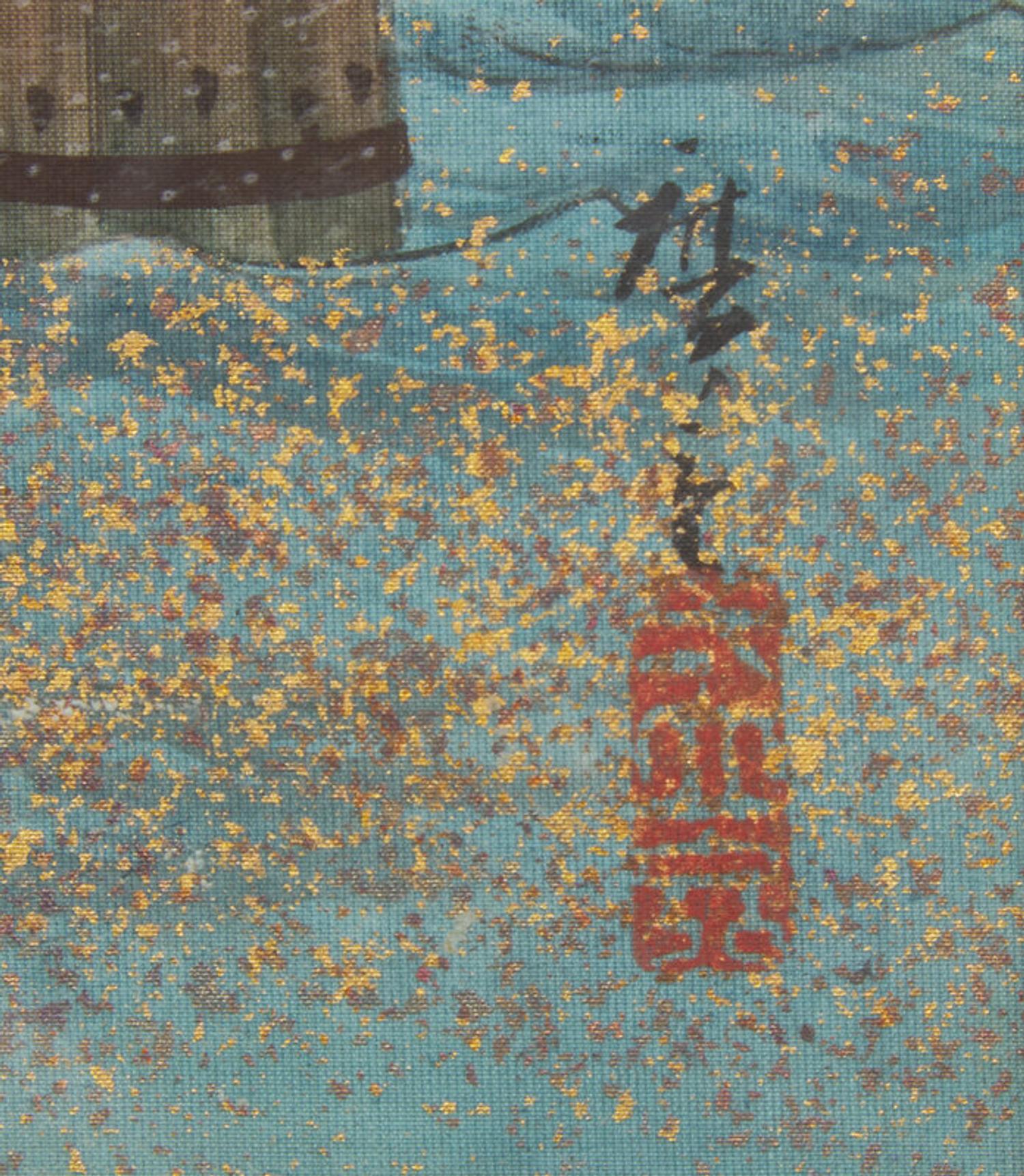 Utagawa Hiroshige III (Japanese, 1842-1894), Three Painted Album Leaves