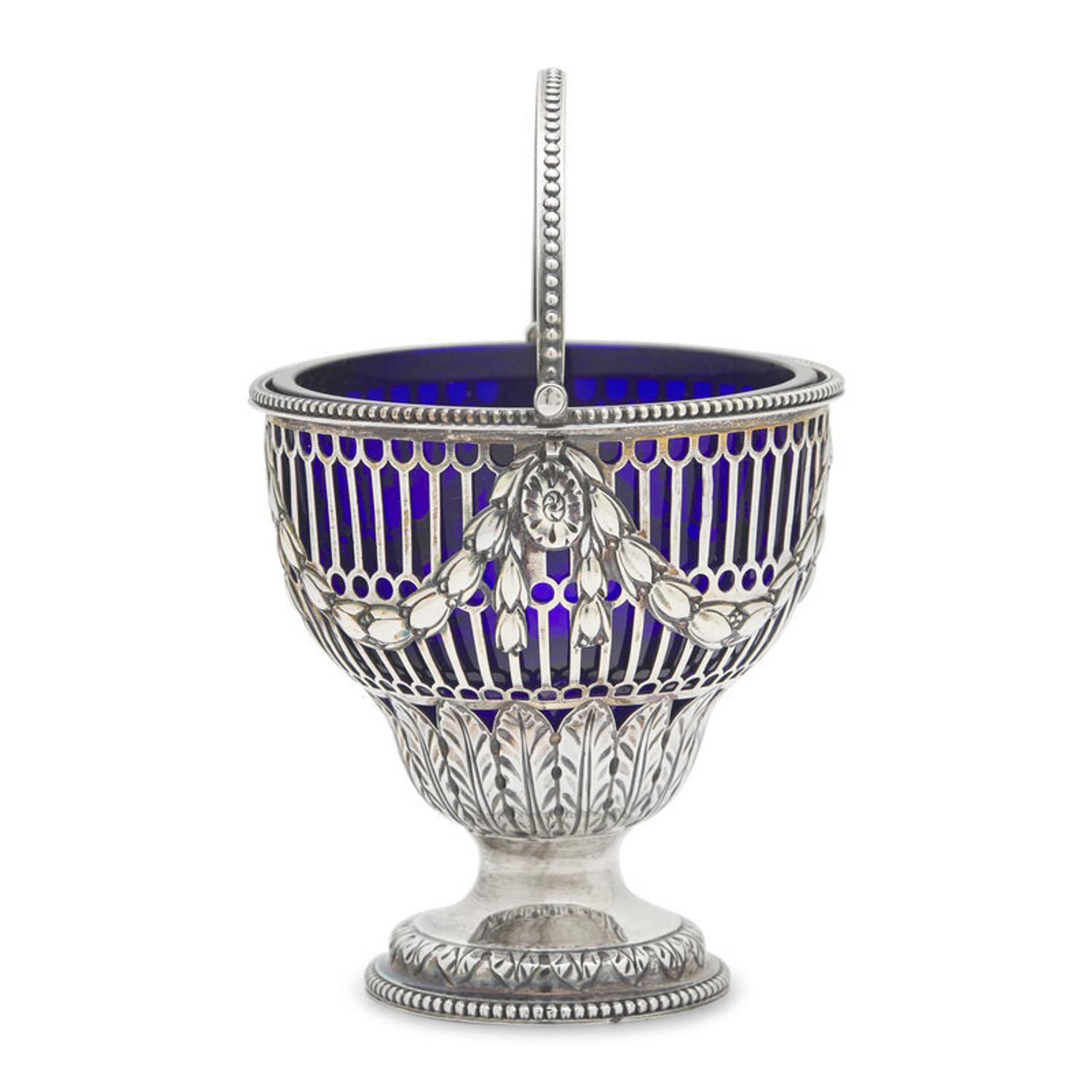 A George III Pierced Silver Sugar Basket