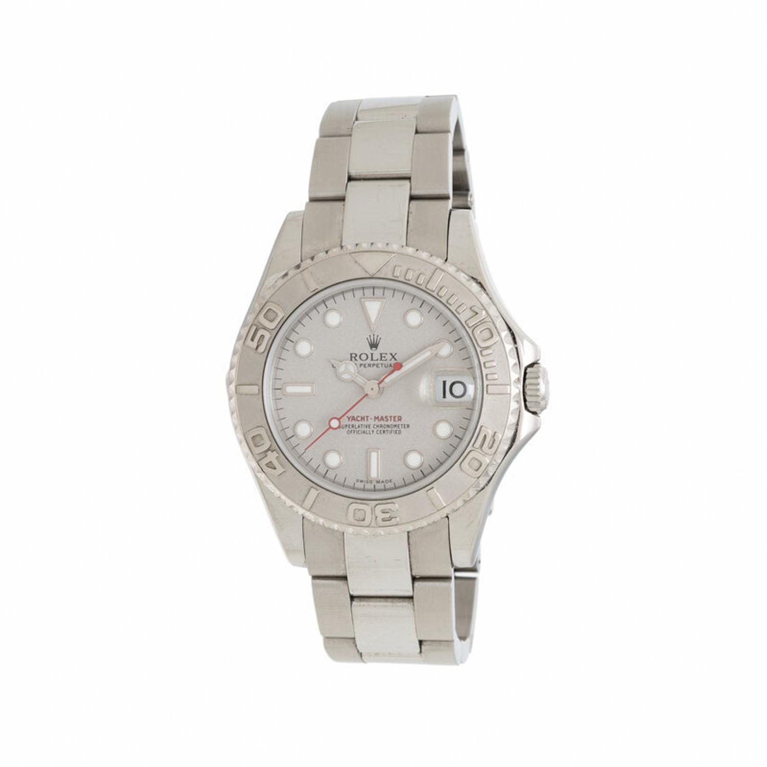 Rolex, Ref. 168622, Stainless Steel and Platinum 'Yacht-Master' Watch