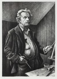 Thomas Hart Benton (American, 1889–1975) — Self-Portrait , 1972