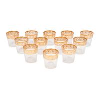 A Set of Twelve Saint-Louis Thistle Old Fashioned Glasses