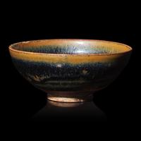 A Chinese Brown Glazed Tea Bowl, Jin Dynasty 金 山西懷仁窯油滴盞