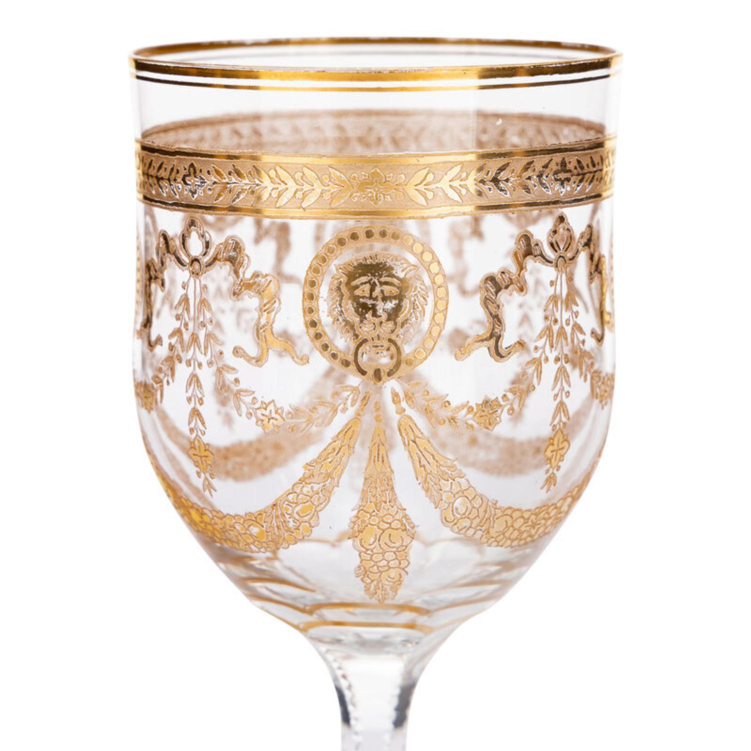 A Saint-Louis Congress Cut Glass Stemware Service