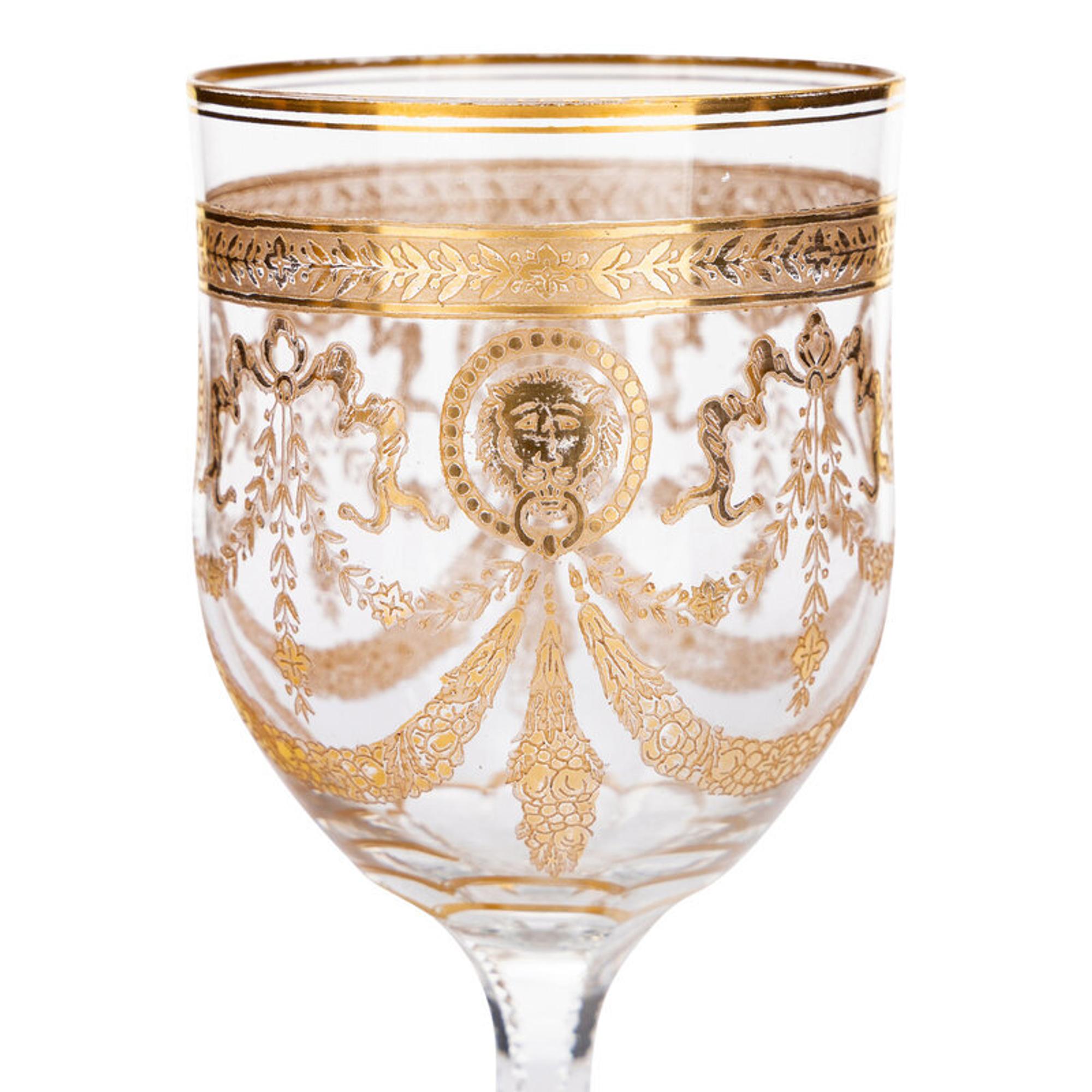 A Saint-Louis Congress Cut Glass Stemware Service