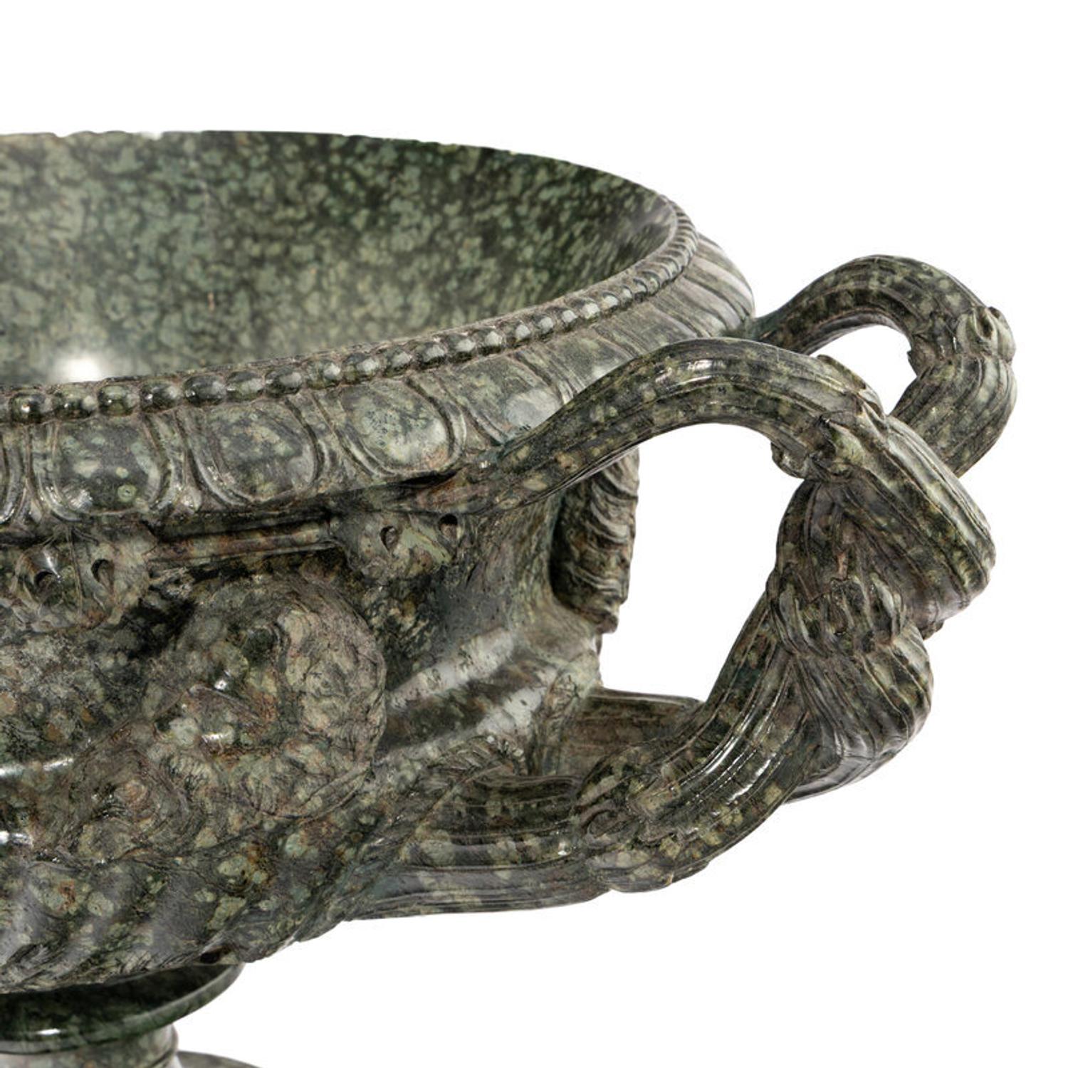 An Italian Neoclassical Marble Model of the Warwick Vase