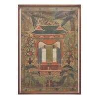 A Korean K am Mo Yo Je Do (Spirit House Shrine) Painting, Late Joseon Period, 19th Century 十九世紀 朝鮮《感慕如在圖》