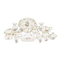 A Collection of Herend Rothschild Bird Porcelain Articles