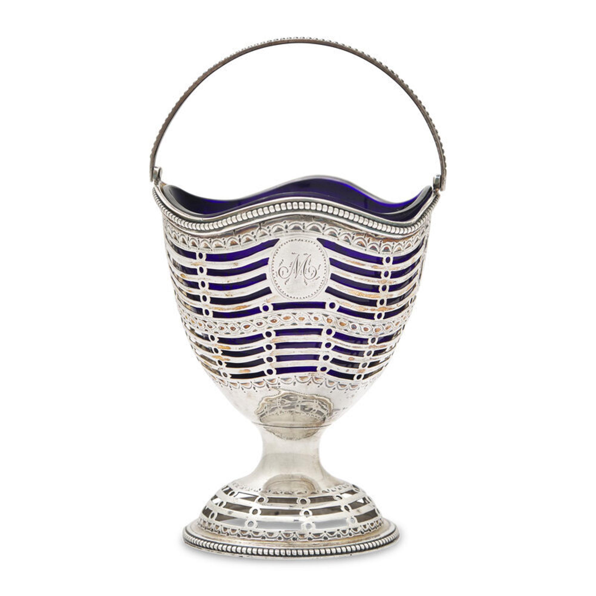 A George III Pierced Silver Sugar Basket