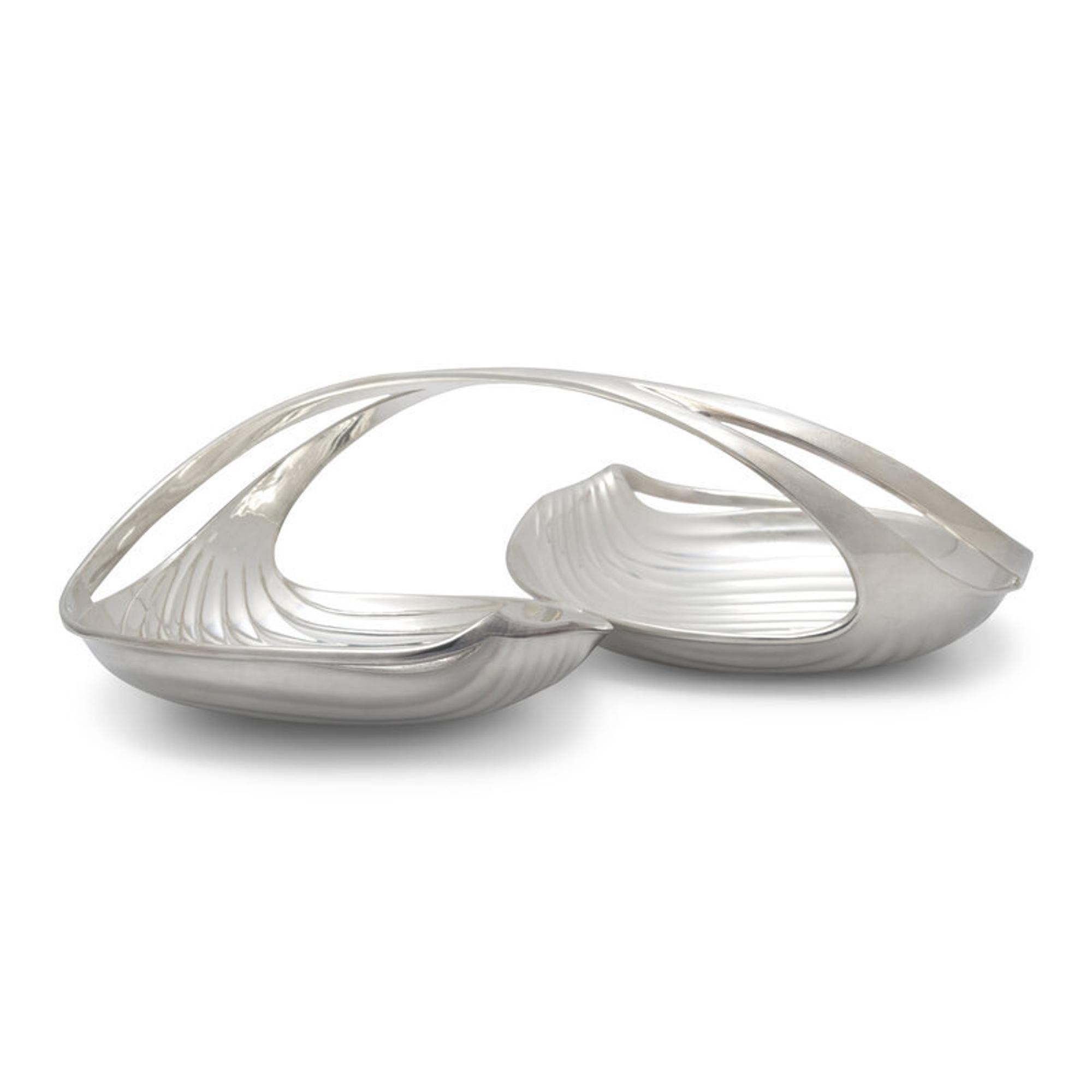 A Christofle Silver-Plate Nut Dish
