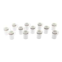 A Set of Twelve Georg Jensen Acorn Porcelain Coffee Mugs