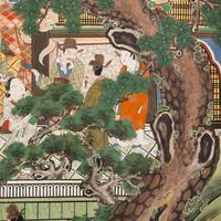 A Japanese Six-Panel Folding Screen, 20th Century 近代 日本金箔彩繪六扇屏