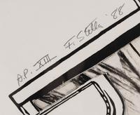 Frank Stella (American, 1936–2024) — La penna di hu (black and white) , 1988