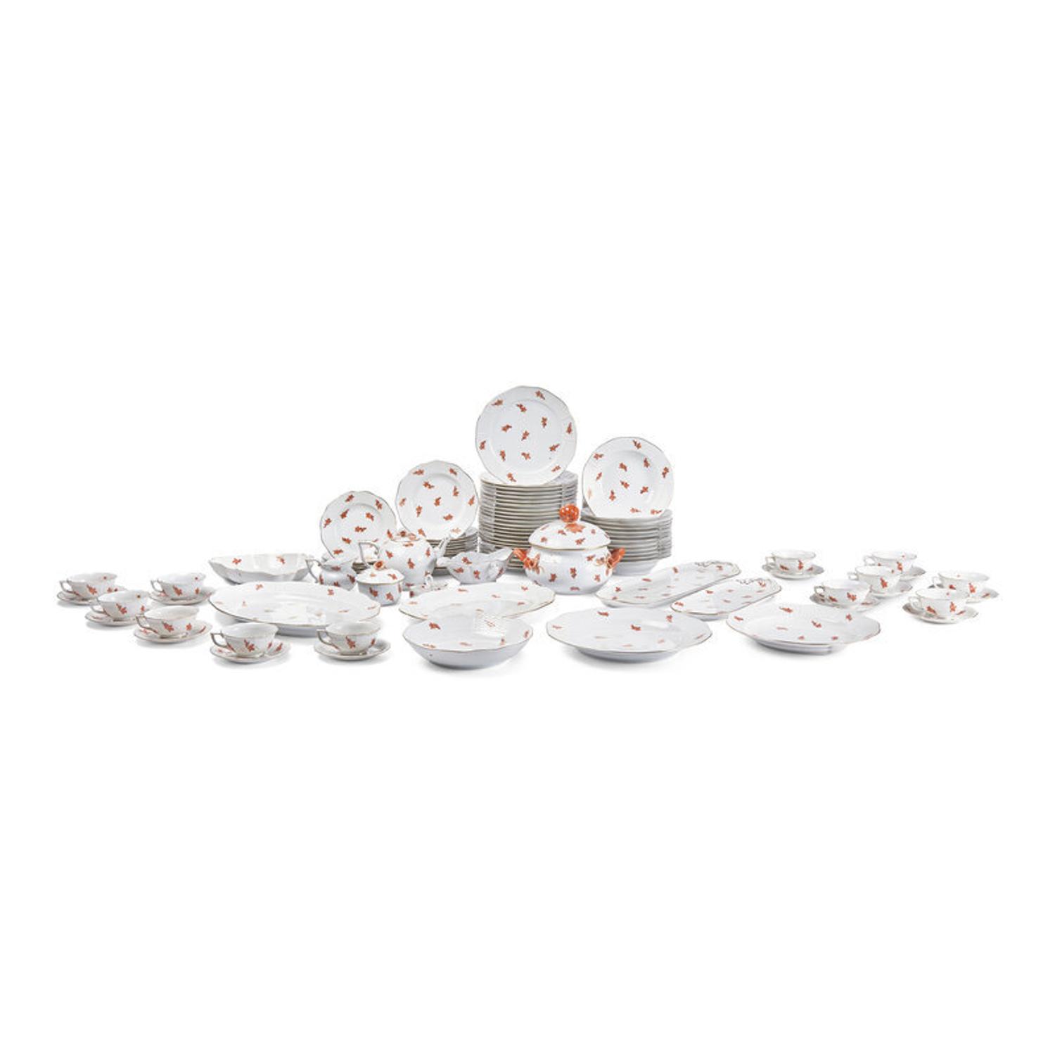 A Herend Porcelain Dinner Service