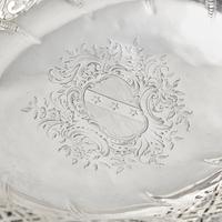 A George III Pierced and Engraved Silver Cake Basket