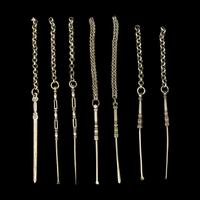 A Large Group of 31 Chinese Silver Tools, Qing Dynasty and Earlier 清及更早 銀事件兒一組
