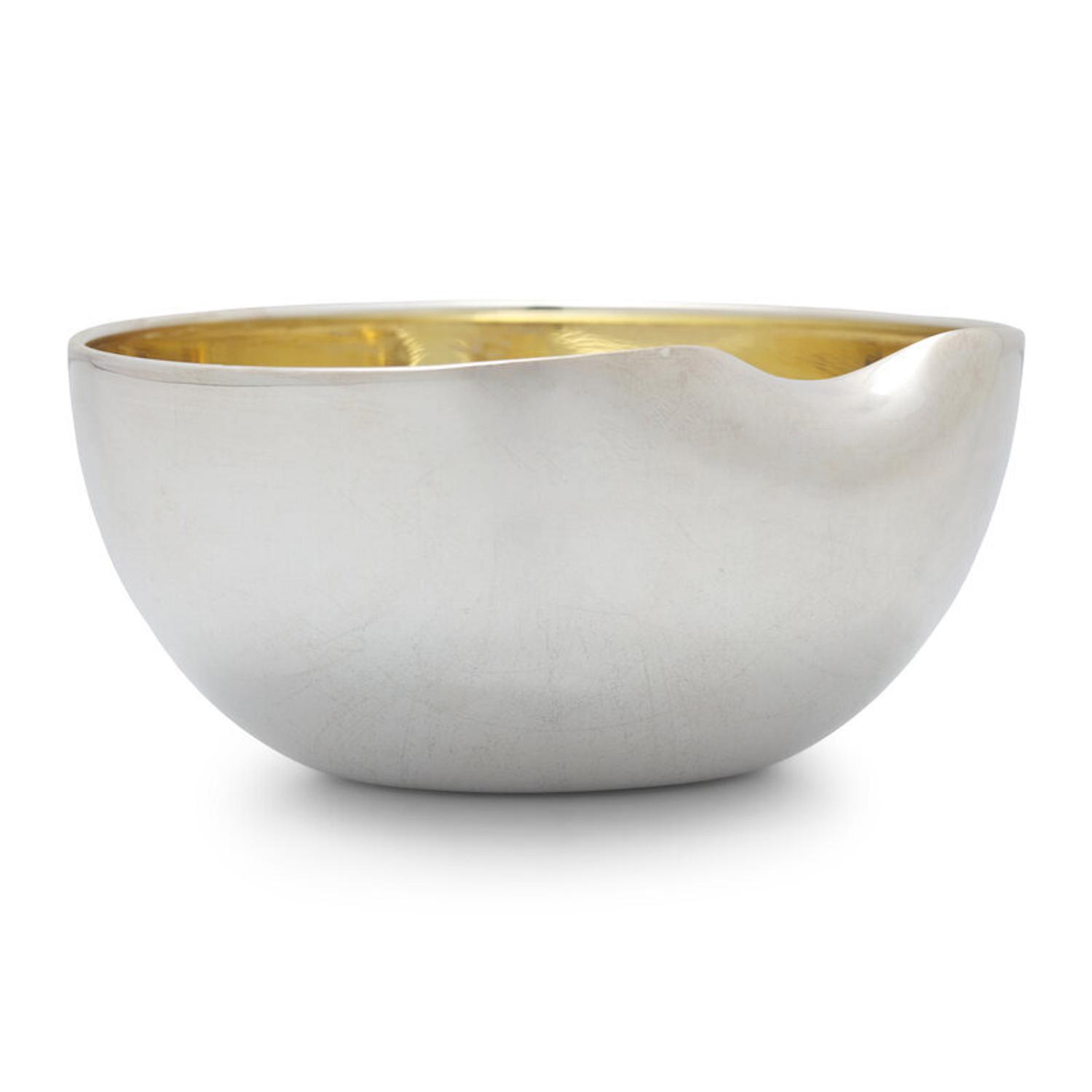A Tiffany and Co. Silver Thumbprint Bowl