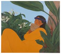 Pegge Hopper (American, b. 1936) — Walk Across the Sea (diptych)