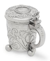 A Continental Silver Peg Tankard