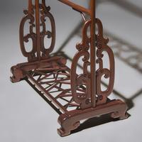 A Chinese Carved Hongmu Clothes Stand, Yijia, 20th Century 近代 紅木透雕冰梅紋衣架