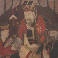 A Korean Painting Depicting a King of Hell, Joseon Dynasty 十五-十九世紀 朝鮮《十王圖》