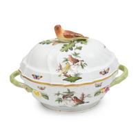 A Herend Rothschild Bird Porcelain Tureen and a Group of Continental Porcelain Articles