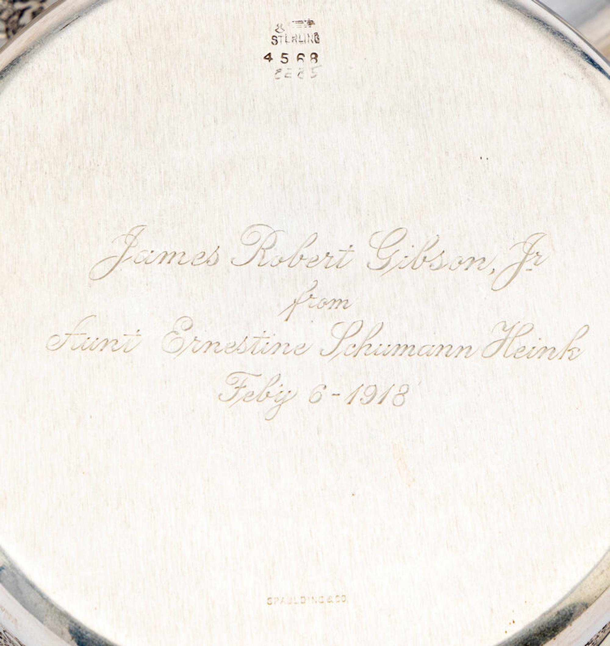 An American Silver Children's Bowl and Underplate
