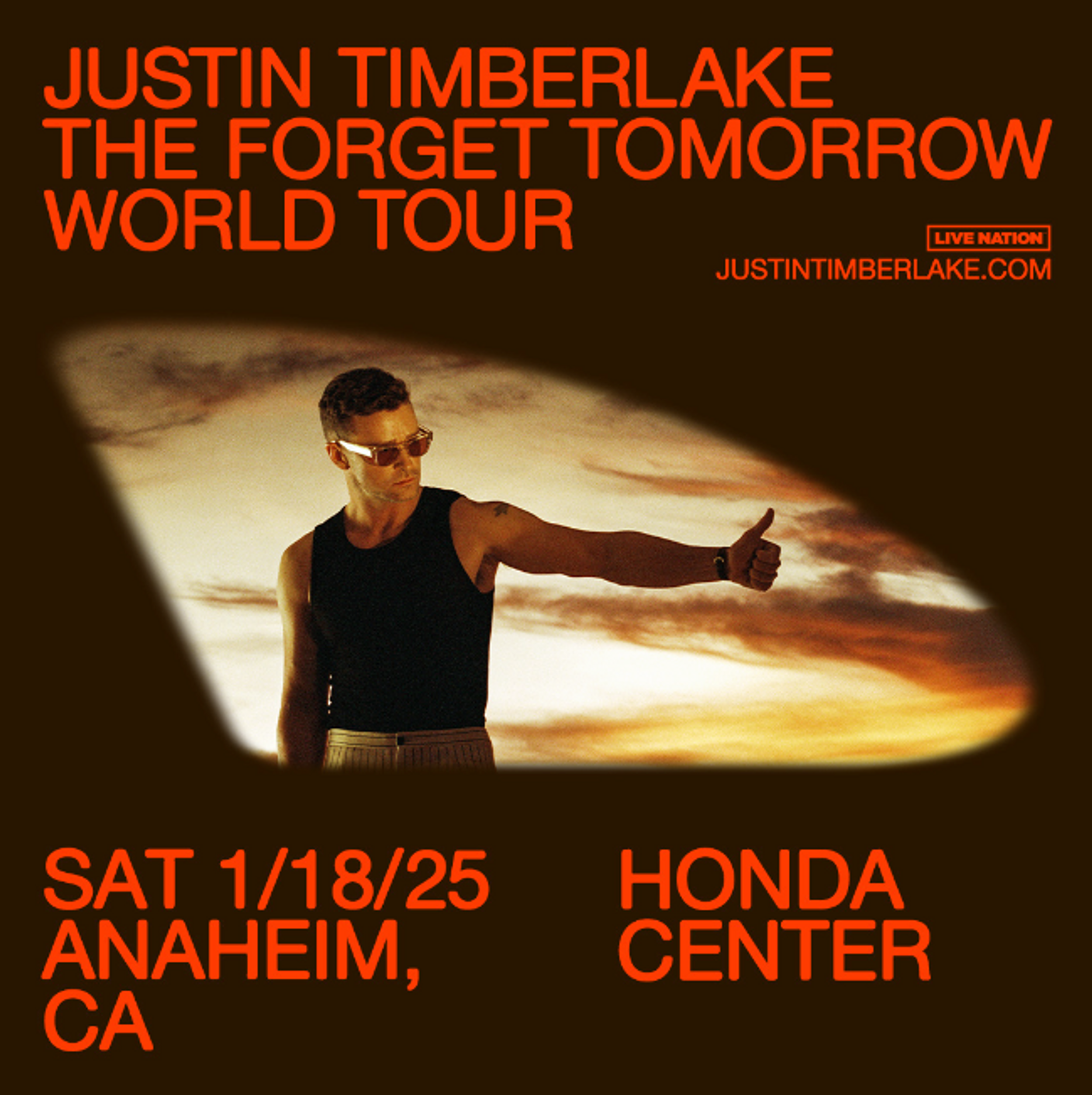 sale-Two Justin Timberlake Premium Tickets at The Honda Center