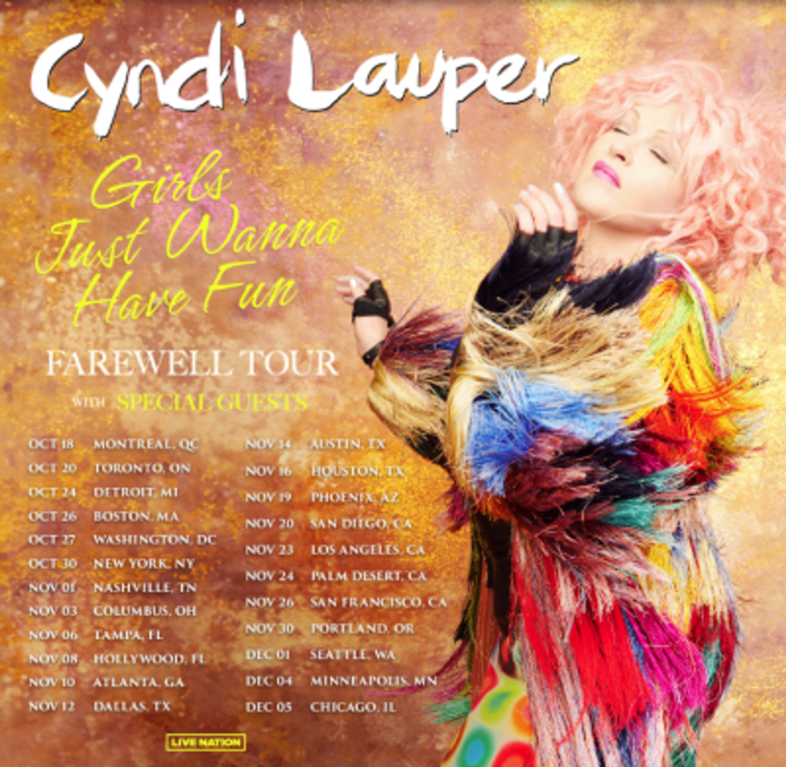 sale-Two Cyndi Lauper Premium Tickets at Intuit Dome for the Girls Just Wanna Have Fun Farewell Tour