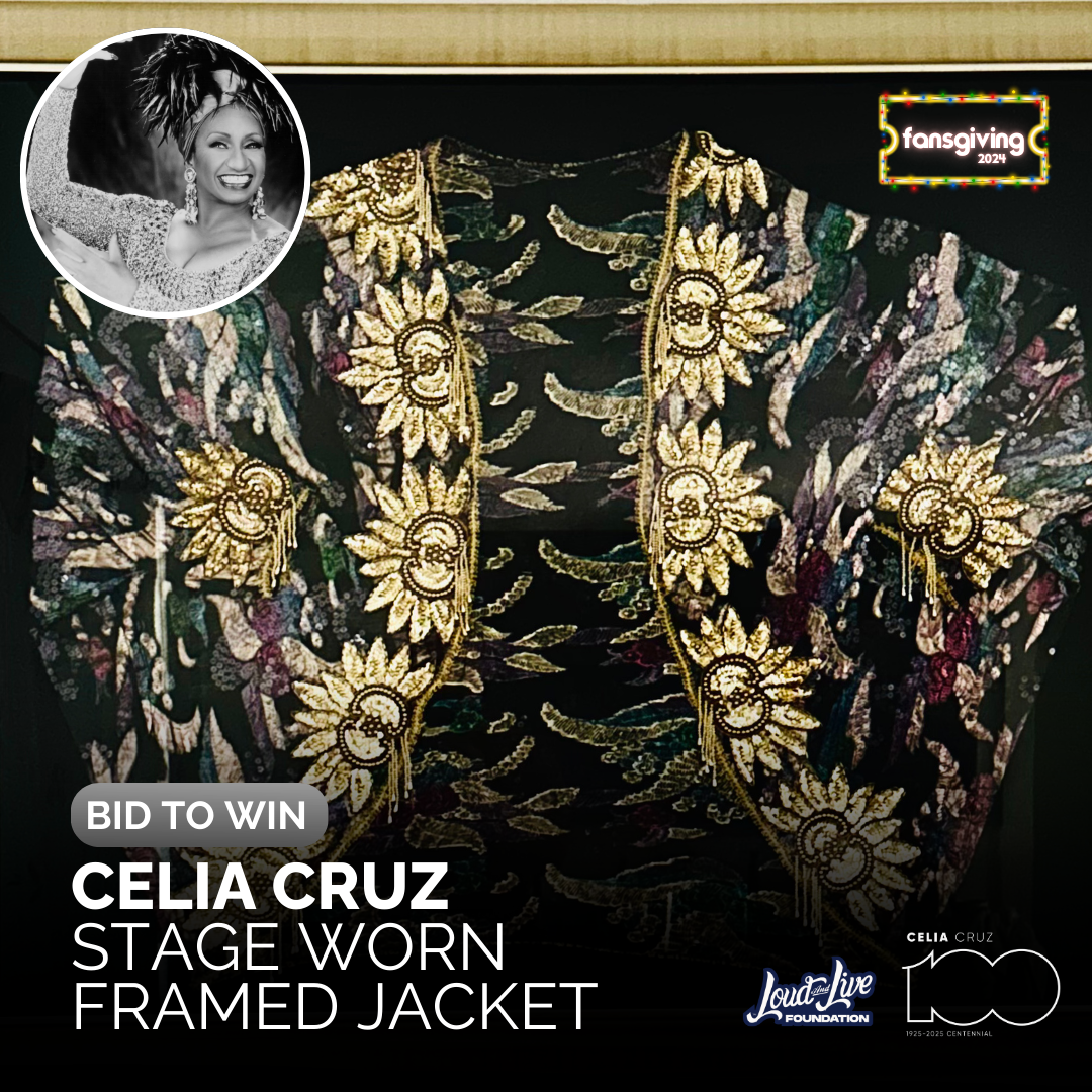 sale-Celia Cruz, Stage Worn Framed Jacket