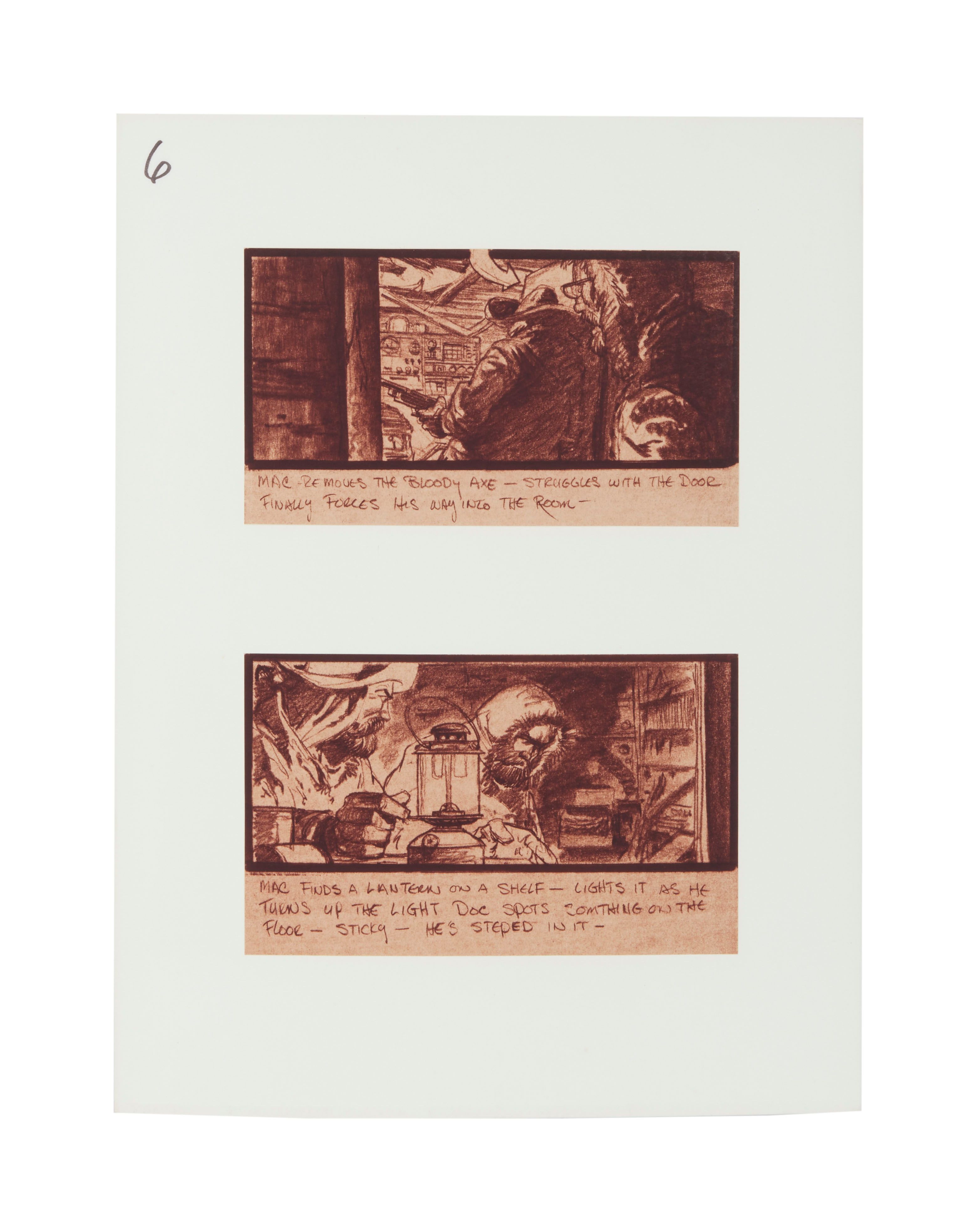 The Thing | Norwegian Base Sequence Storyboard Group (B)