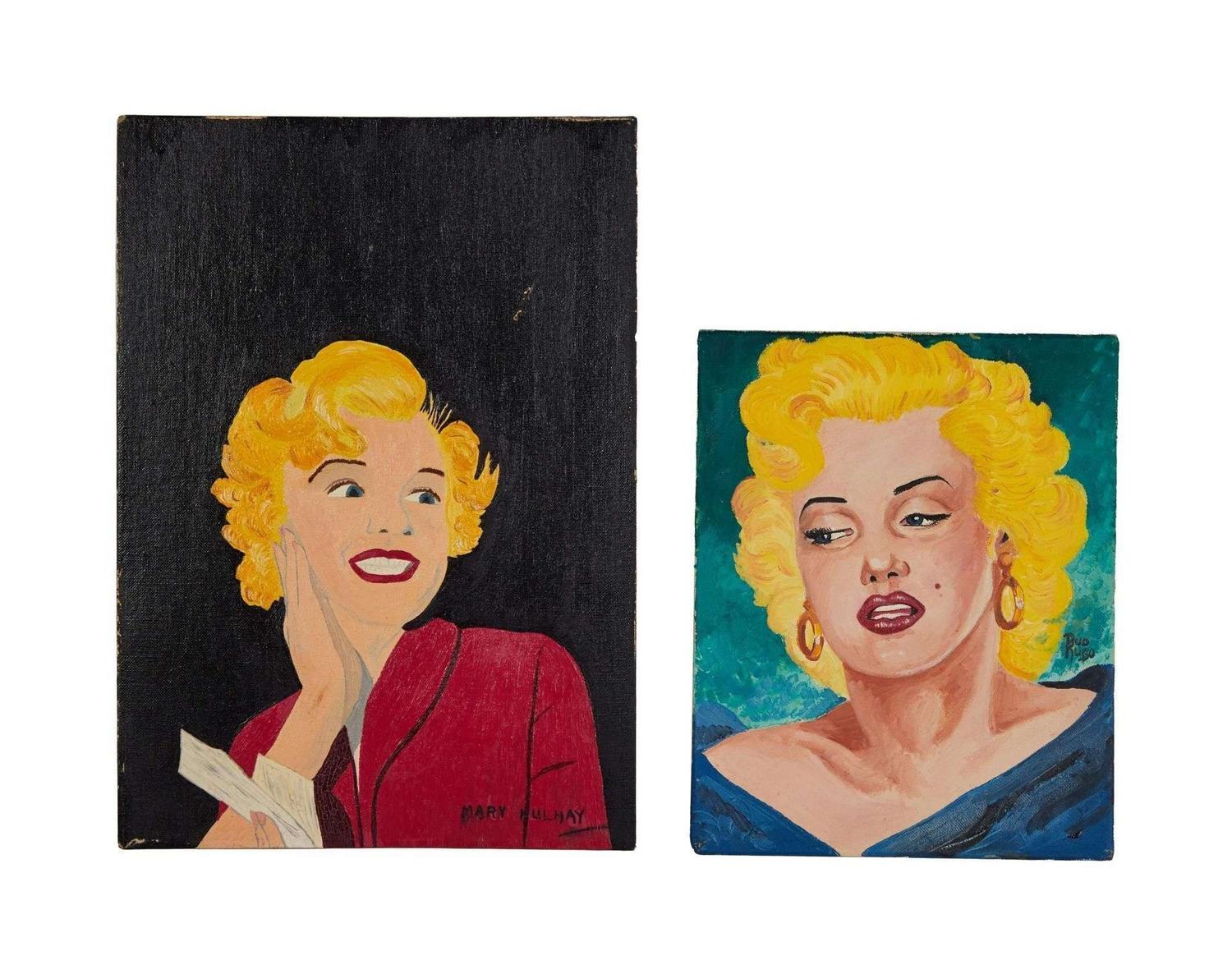 Marilyn Monroe | Circa 1950s Fan Art Paintings lot