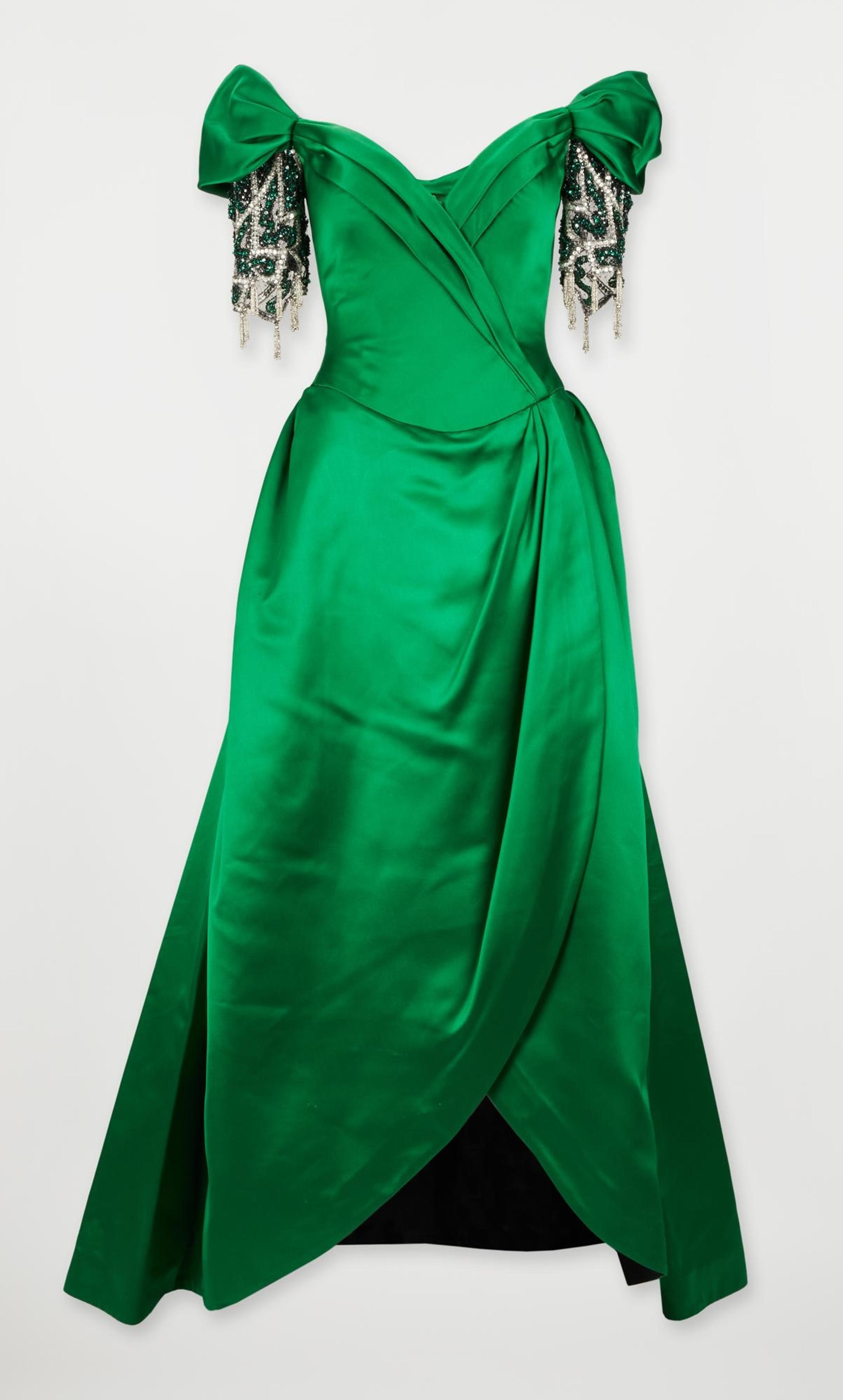 bob mackie green dress VINTAGE BOB MACKIE (RARE) Dress Size: US 0 main image 1