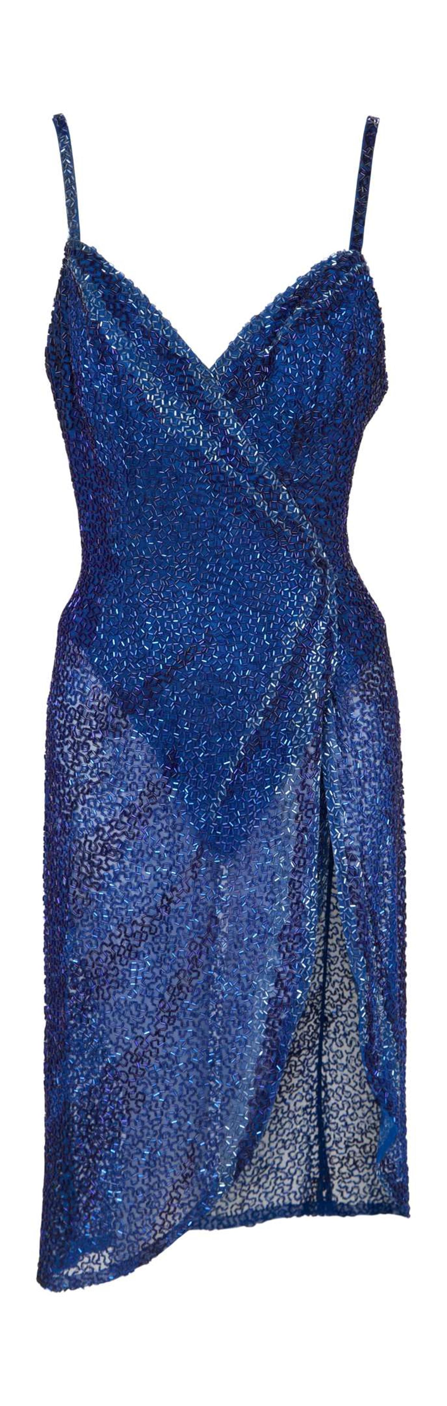Ann-Margret | 1980s Stage-Worn Royal Blue Dress by Bob Mackie lot