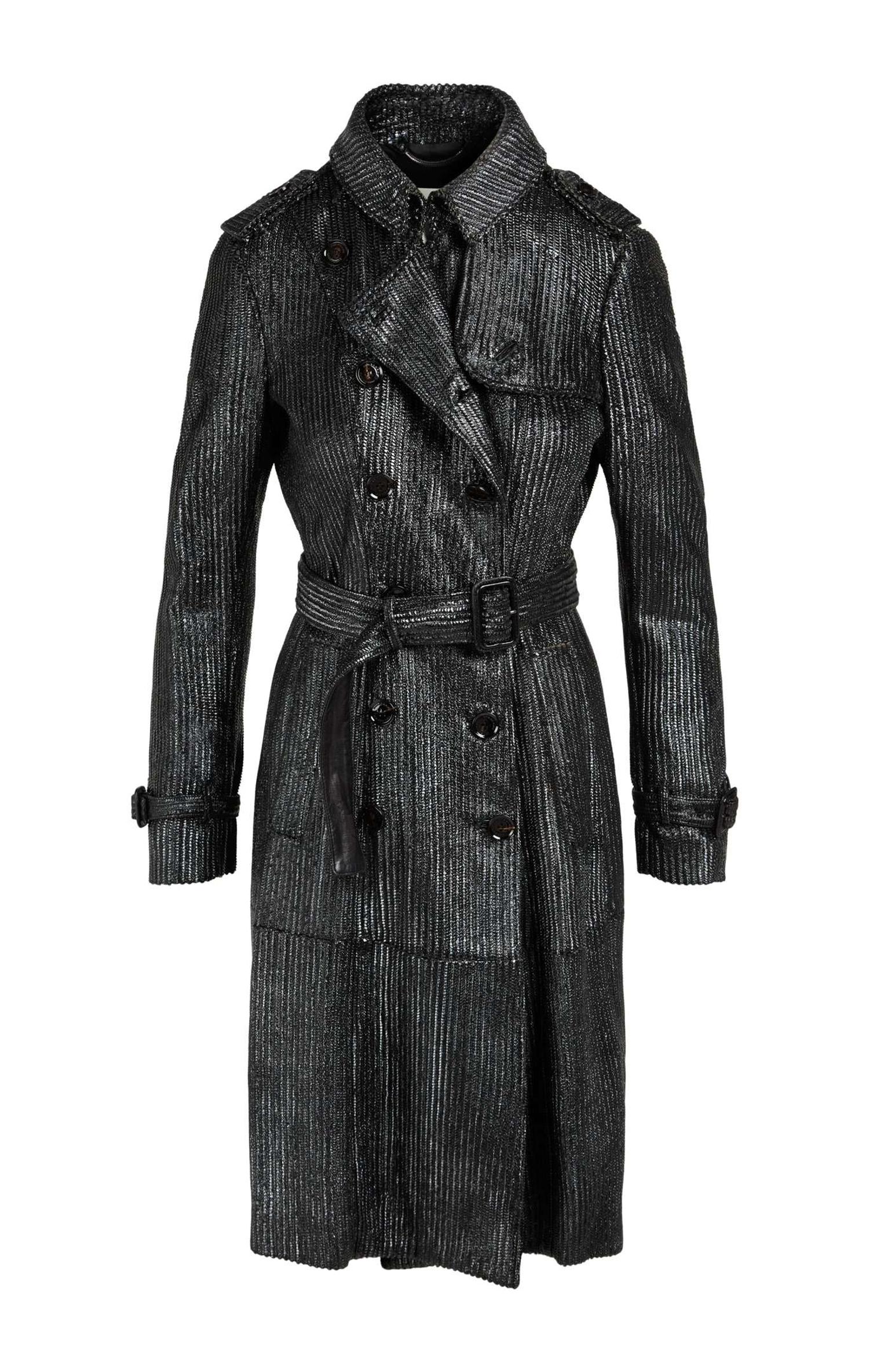 Whitney Houston | 2009-2010 “Nothing But Love" World Tour Photo Shoot-Worn Burberry Coat with Book lot