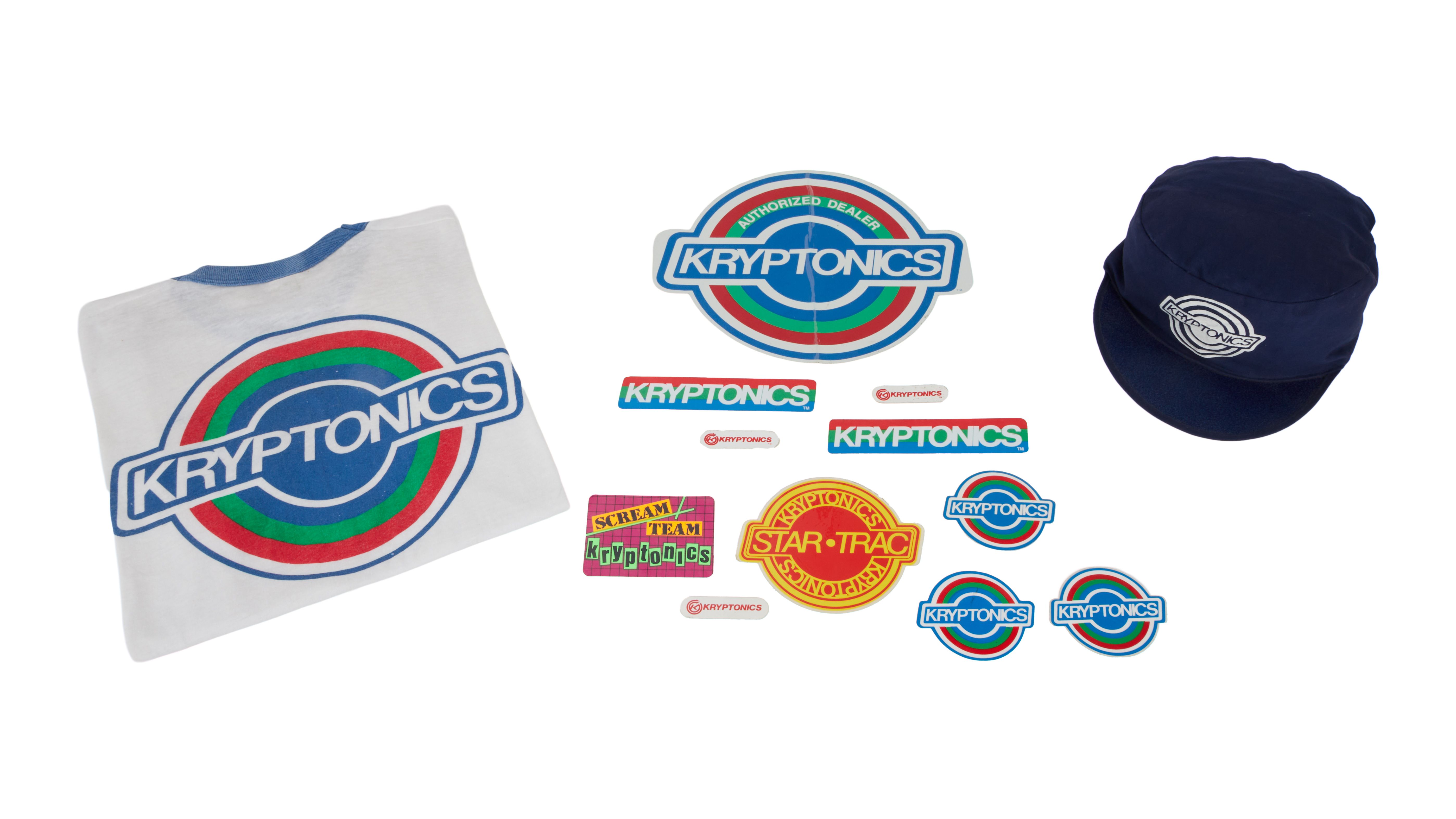 Kryptonics | Vintage T-Shirt, Baseball Cap, and Stickers