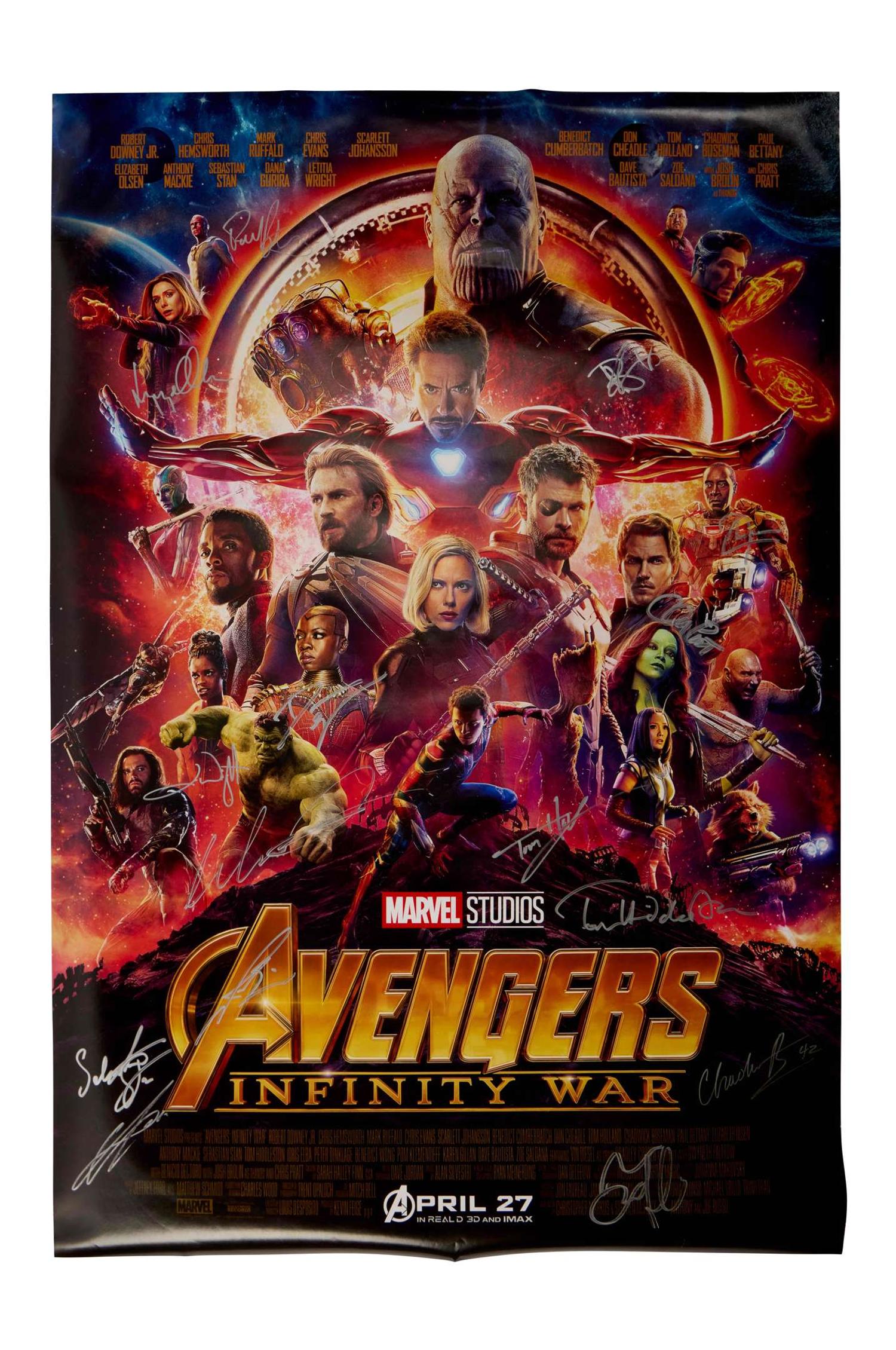 Avengers: Infinity War | Cast-Signed Movie Poster