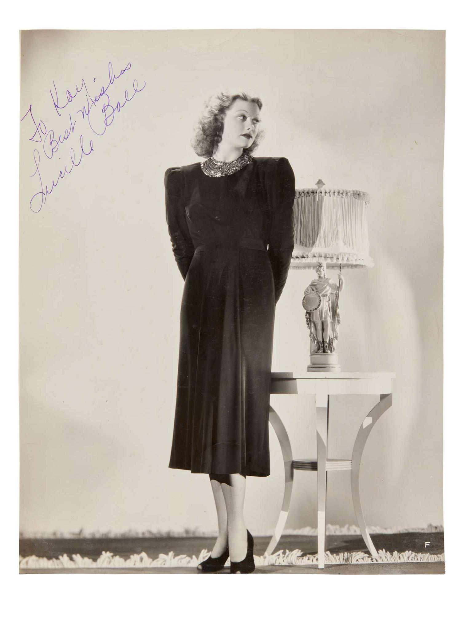 Lucille Ball | Signed 1938 Photograph lot