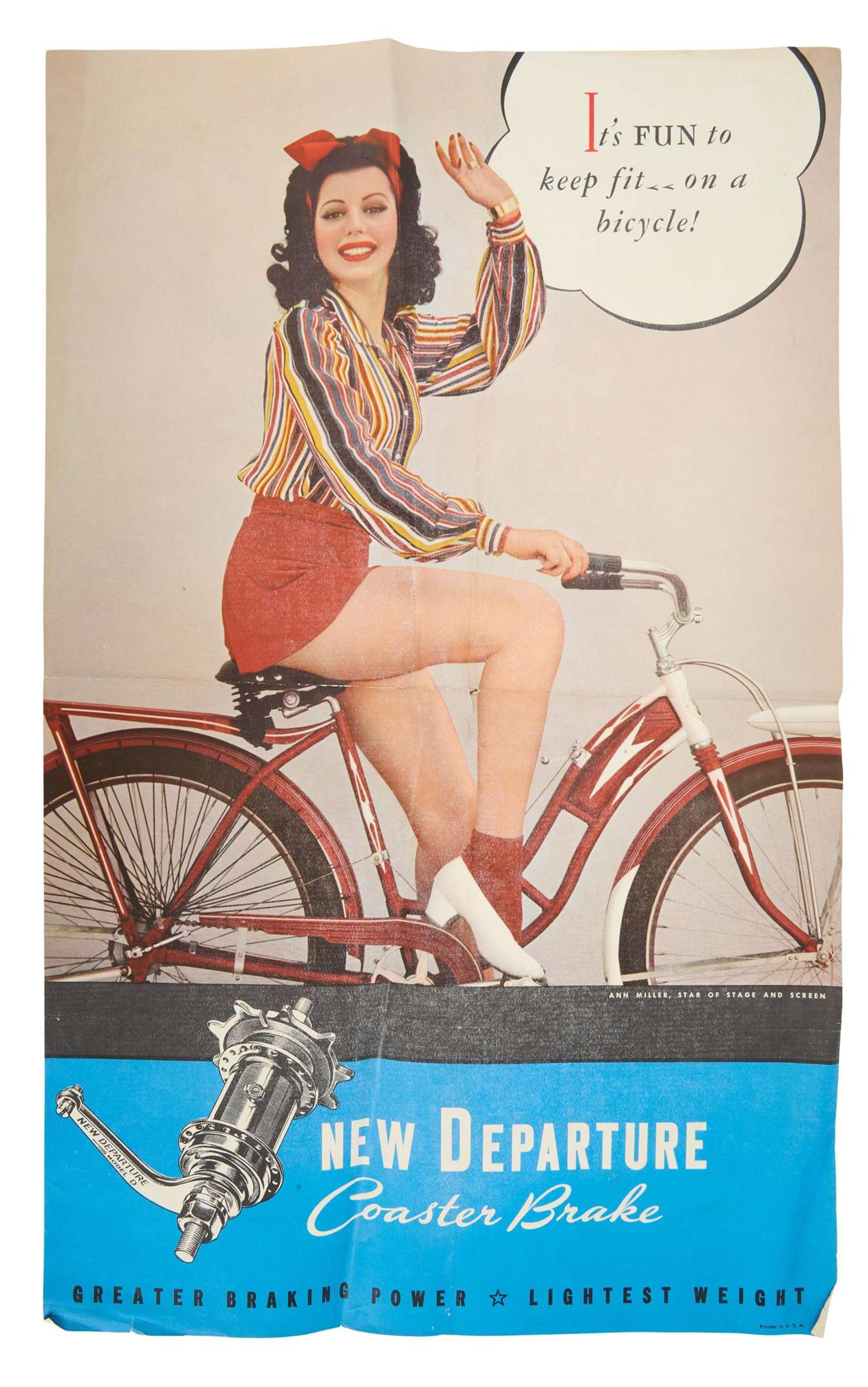 Ann Miller | Circa 1940 Rare Advertising Poster