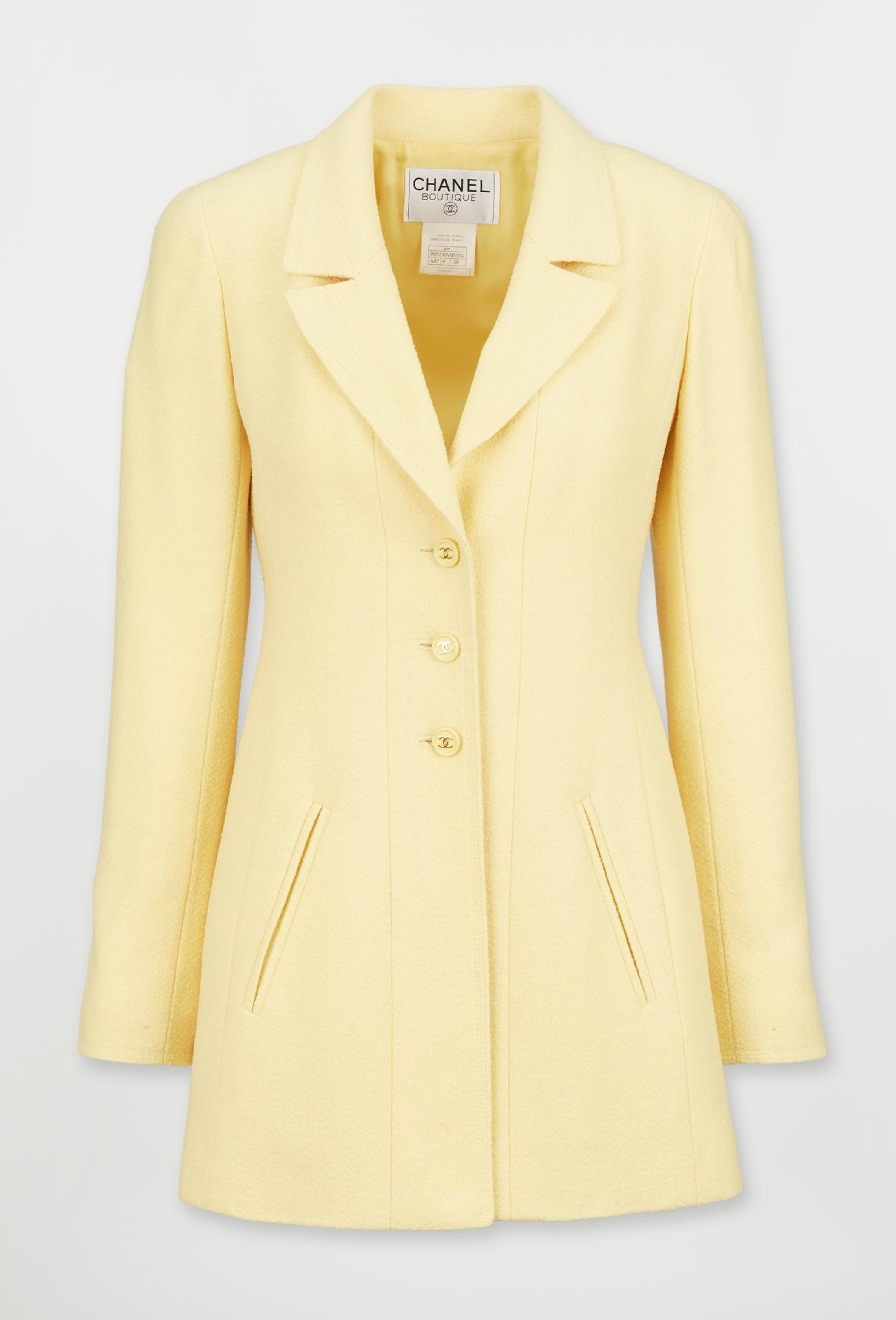 Chanel | Spring 1997 Canary Yellow Tweed Jacket