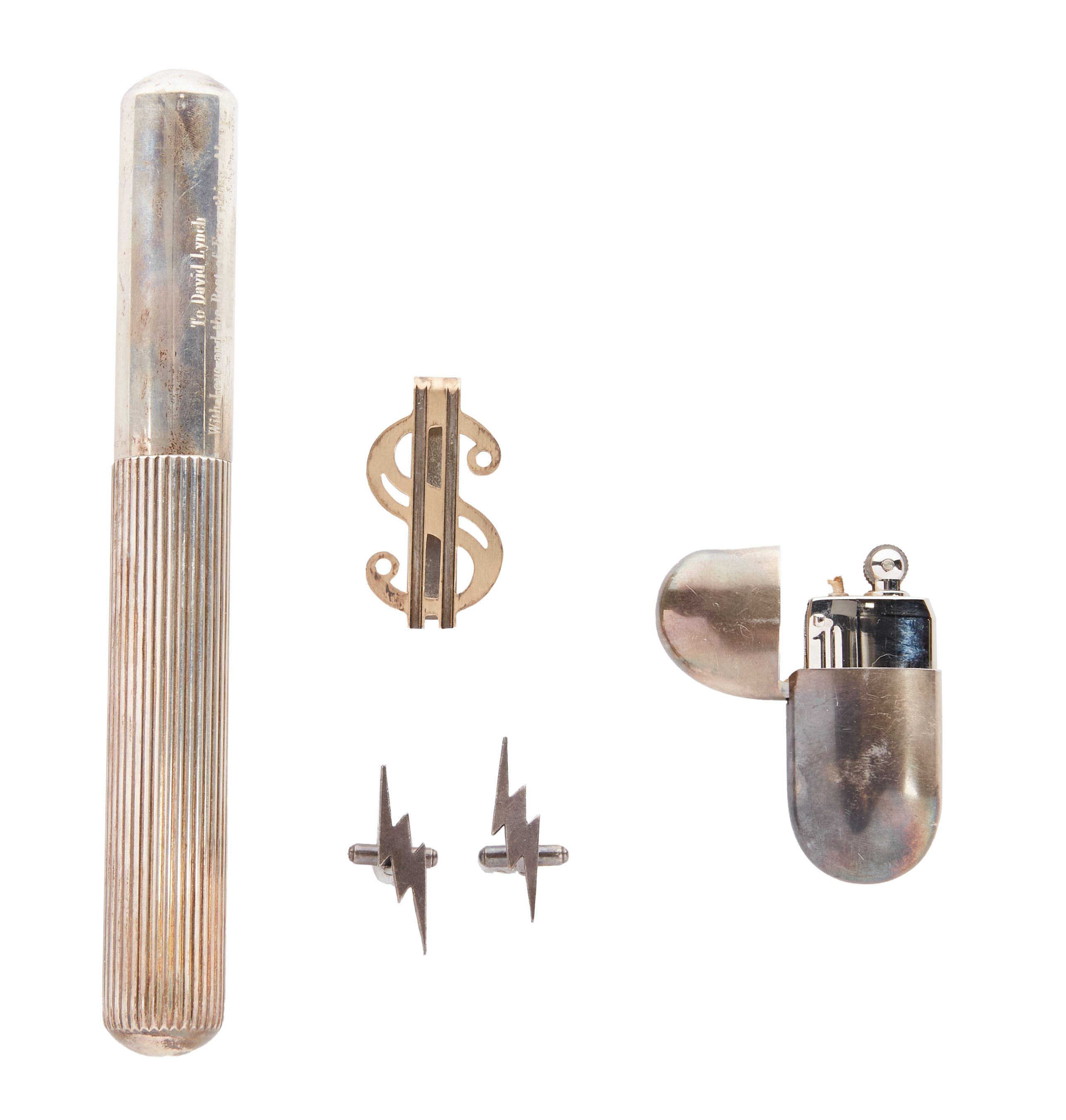 David Lynch | Sterling Silver Tiffany & Co. Cigar Tube and Lighter