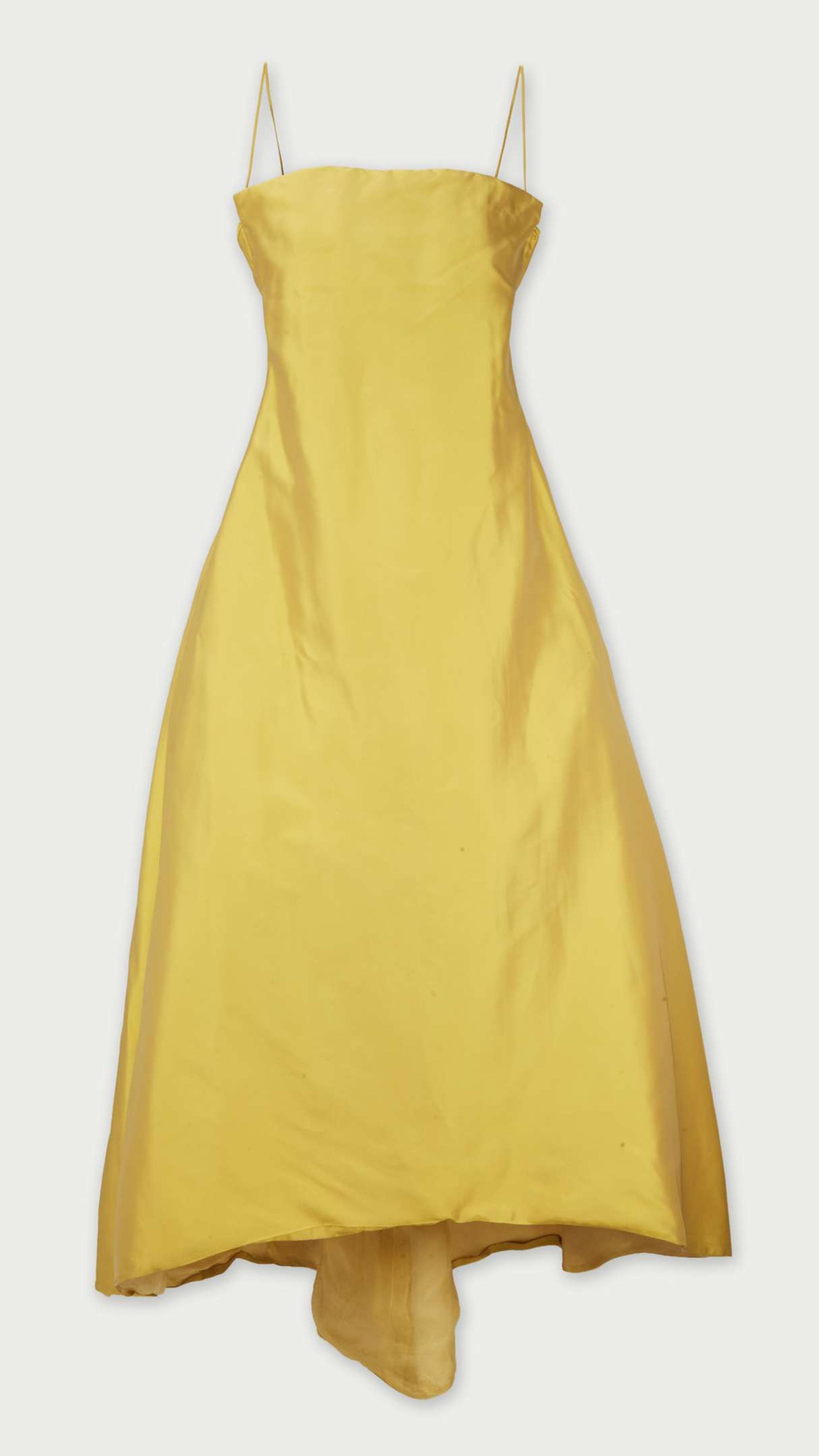 Calvin Klein Collection | 2005 Marigold Silk Evening Gown